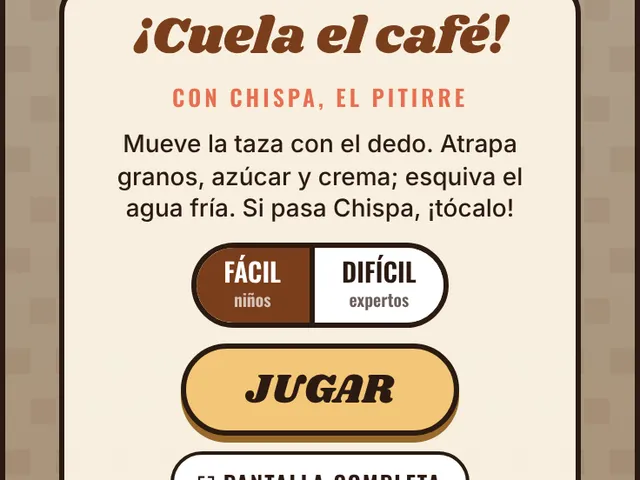 ¡Cuela el café!